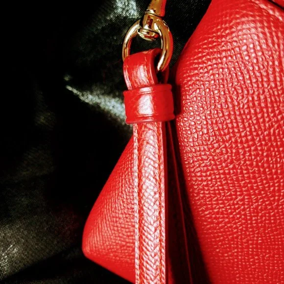 Coach Red Wristlet with Removable Matching Pouch - Picture 13 of 15